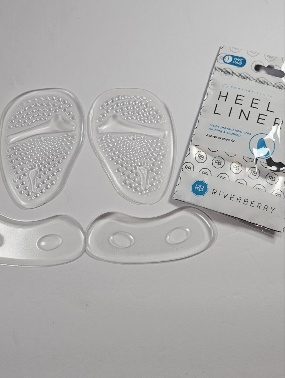 Clear Heel And Forefoot Liners - Gel Foot Cushions